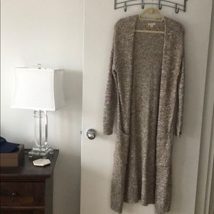 Long Cream Boutique Cardigan